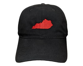 Kentucky State Custom Embroidered Adjustable High Quality Dad Hat - Choose Your Own Thread and Hat Color
