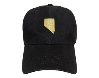 Nevada State Custom Embroidered Adjustable High Quality Dad Hat - Choose Your Own Thread and Hat Color
