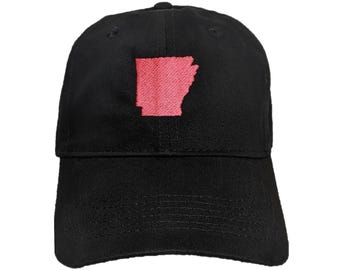 Arkansas State Embroidered Dad Hat: Adjustable, Custom Colors, Brushed Cotton