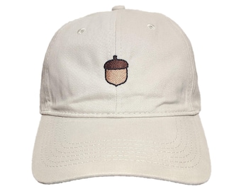 Acorn Custom Embroidered Adjustable 100% Cotton Dad Hat - Choose Your Own Colors