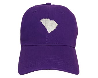 South Carolina State Embroidered Dad Hat: Custom Colors, Adjustable