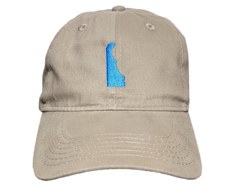 Delaware State Embroidered Dad Hat: Custom Colors, Adjustable