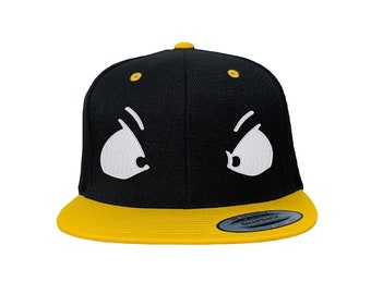 Duck Eyes Custom Embroidered Adjustable High Quality Snapback Hat - Choose Your Own Thread and Hat Color