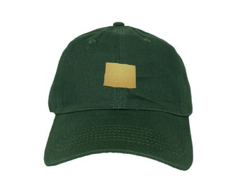 Colorado State Custom Embroidered Adjustable High Quality Dad Hat - Choose Your Own Thread and Hat Color