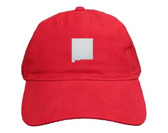 New Mexico State Custom Embroidered Dad Hat: Adjustable, Color Options