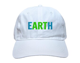 Earth Art Custom Embroidered Soft Cotton Dad Hat - Choose Your Own Colors, Adjustable