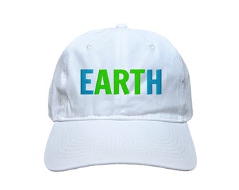 Earth Art Custom Embroidered Adjustable 100% Cotton Dad Hat - Choose Your Own Colors