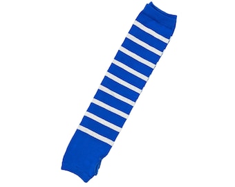 Blank Sport Blue and Silver Arm Socks/Warmers L/XL