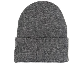 Blank Athletic Oxford Gray Fold Knit Beanie/Cap