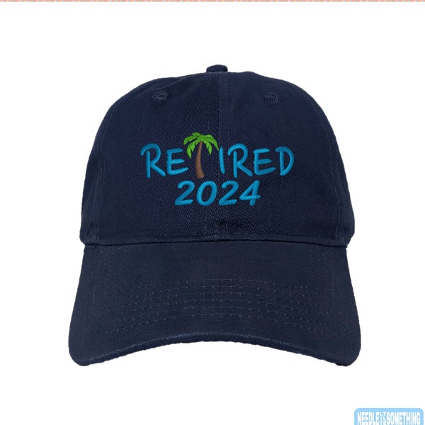 RETIRED 2024 Palm Tree Embroidered High Quality Dad Hat/Cap - Customize your own Hat and Thread Colors