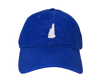 New Hampshire State Custom Embroidered Adjustable High Quality Dad Hat - Choose Your Own Thread and Hat Color