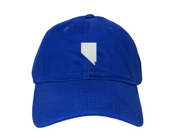 Nevada State Custom Embroidered Adjustable High Quality Dad Hat - Choose Your Own Thread and Hat Color