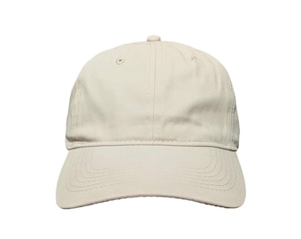 Blank Stone Soft 6-Panel Dad Hat with Strap and Buckle Closure