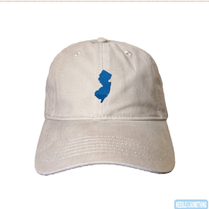 New Jersey State Custom Embroidered Adjustable High Quality Dad Hat - Choose Your Own Thread and Hat Color