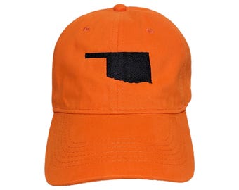 Oklahoma State Embroidered Dad Hat: Custom Colors, Adjustable, Soft Cotton