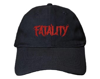 Fatality Custom Embroidered Dad Hat: Adjustable, Soft Cotton, Color Options