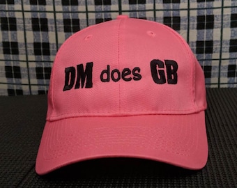 DM does GB Embroidered High Quality Neon Pink Hat/Cap