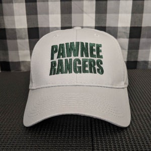 Pawnee Rangers Embroidered Silver Curved-Bill Adjustable Hat/Cap Costume Cosplay