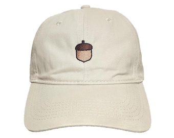 Acorn Custom Embroidered Adjustable 100% Cotton Dad Hat - Choose Your Own Colors