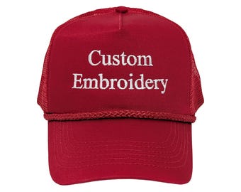 Custom Embroidery Trucker Hat: Curved Brim, Color Options, Mesh-Back, Adjustable