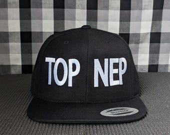 TOP NEP Embroidered Snapback Hat: Adjustable, Color Options