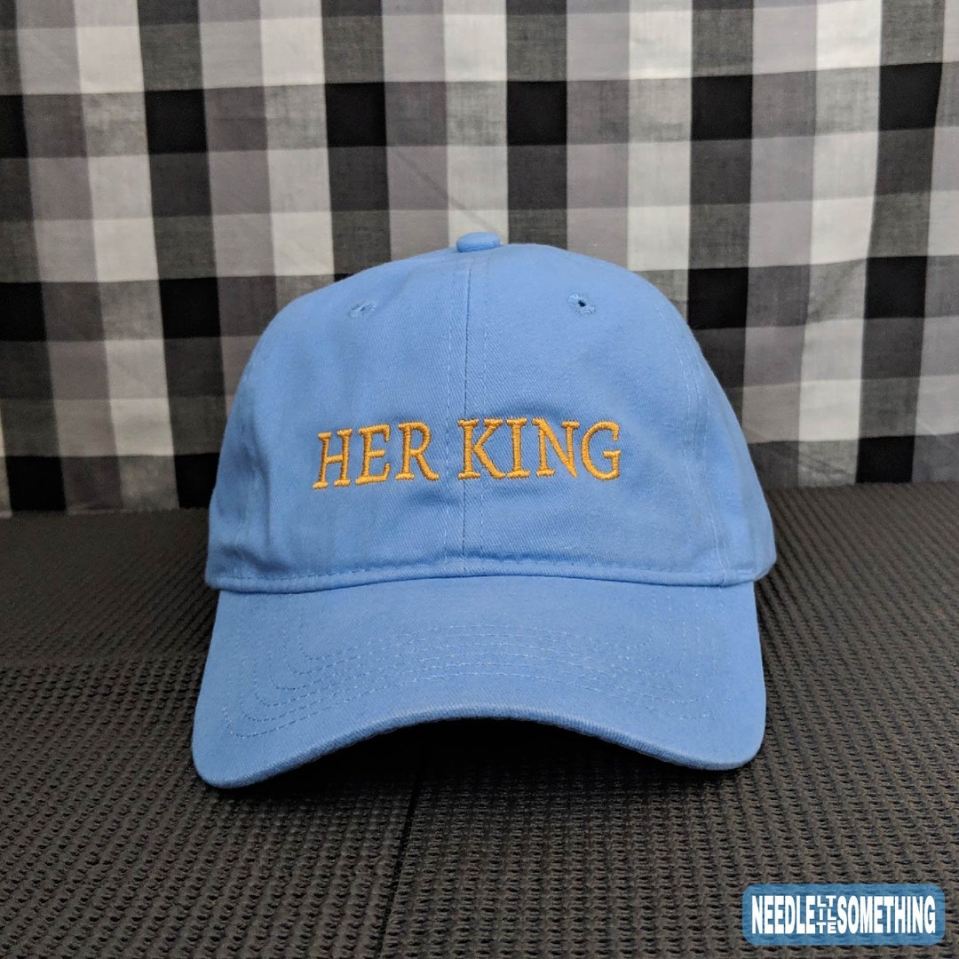 Her King Embroidered Light Blue Dad Hat/cap Etsy
