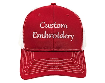 Custom Embroidery Two-tone Mesh-back Hat: Color Options