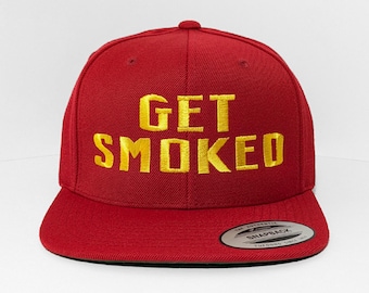 GET SMOKED Cosplay Costume Custom Embroidered Cap - Choose Your Own Colors