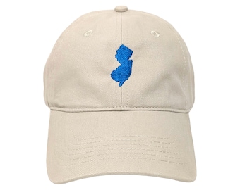 New Jersey State Embroidered Dad Hat: Custom Color Options, Adjustable
