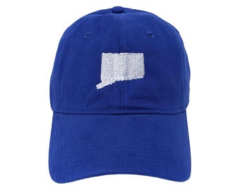 Connecticut State Embroidered Dad Hat: Custom Colors, Adjustable, 100% Cotton