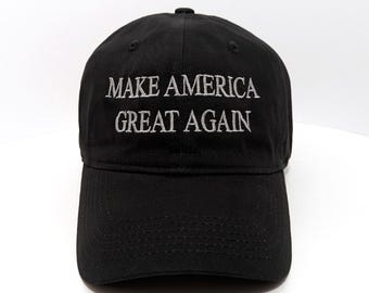Embroidered MAGA Dad Hat: Adjustable Cotton Cap