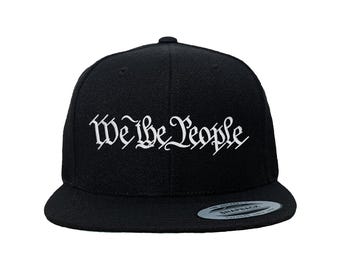 We the People Embroidered Snapback Hat: Custom Color Options