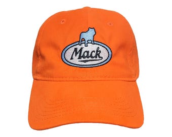 Mack Bulldog Custom Embroidered Adjustable 100% Cotton Dad Hat - Choose Your Own Colors