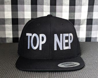 TOP NEP Embroidered Snapback Hat: Adjustable, Color Options