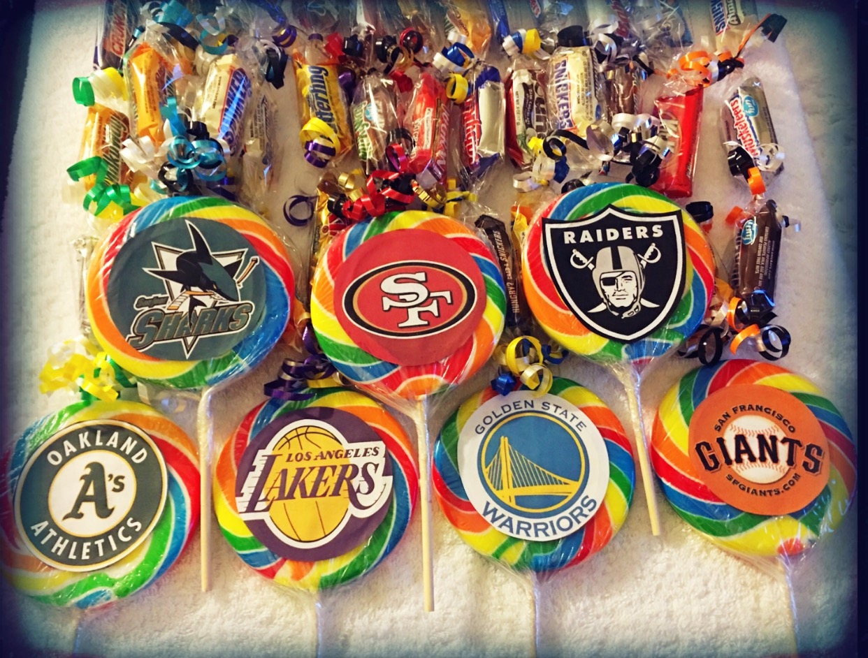 Sports Team Candy Bar Lei with Lollipop Medallion Etsy