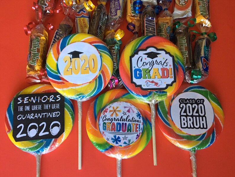 Graduation Candy Bar Lei with Lollipop Medallion Etsy