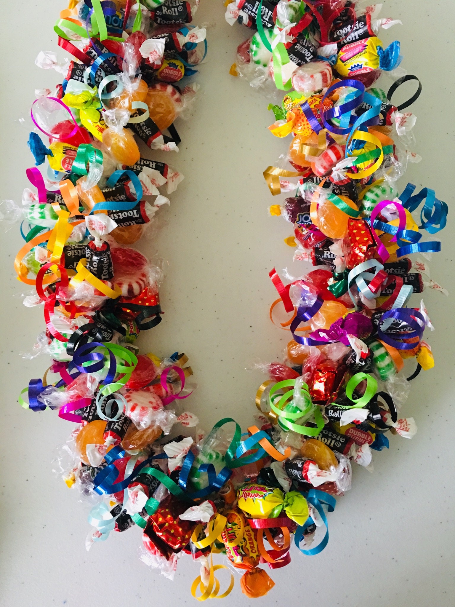Celebration Mixed Candy Lei Etsy