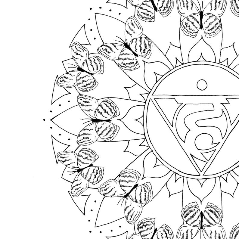 Chakra Balancing Colouring Pages All Seven Chakras Healing | Etsy
