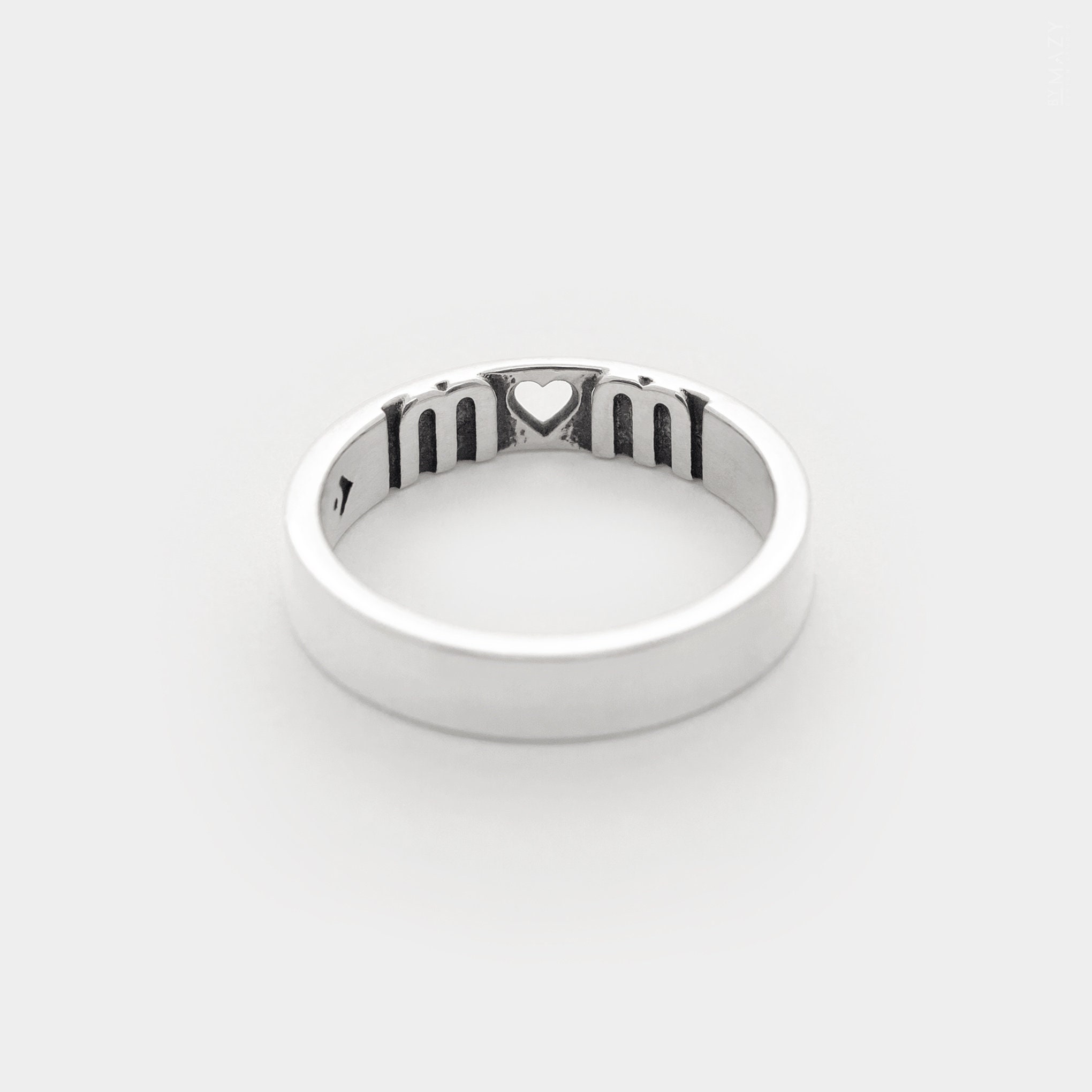 Personalized Promise Ring for Her Initial Ring Custom Letter Etsy