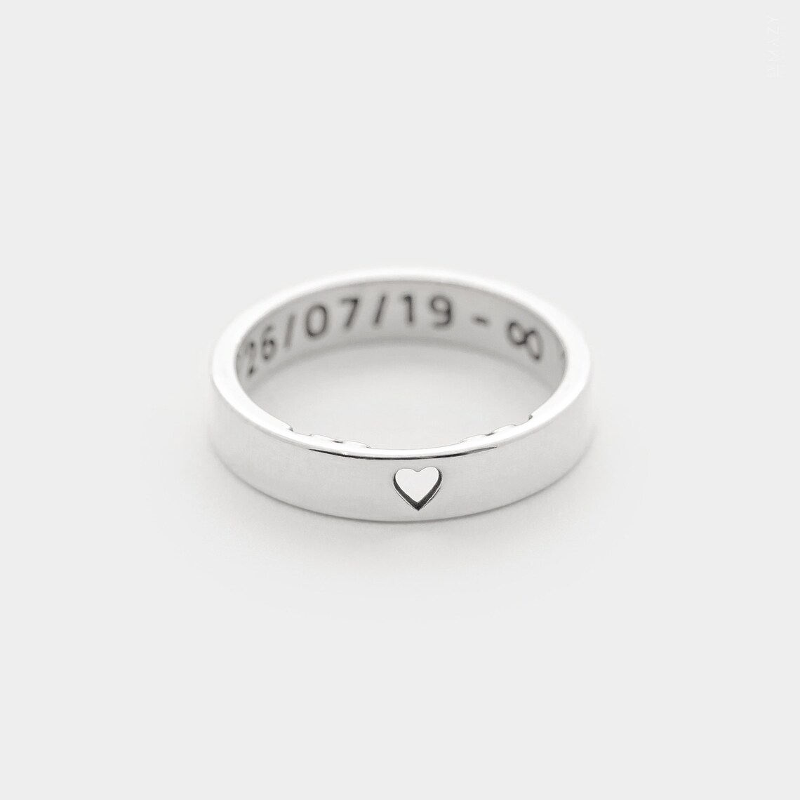 Personalized Promise Ring for Her Initial Ring Custom Letter Etsy