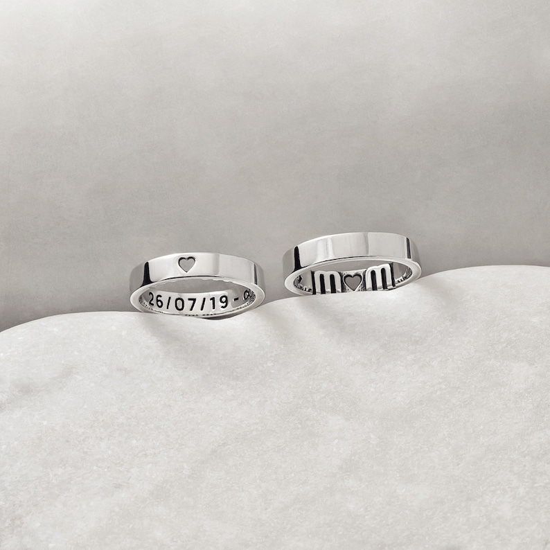 Personalized Promise Ring for Her Initial Ring Custom Letter Etsy UK