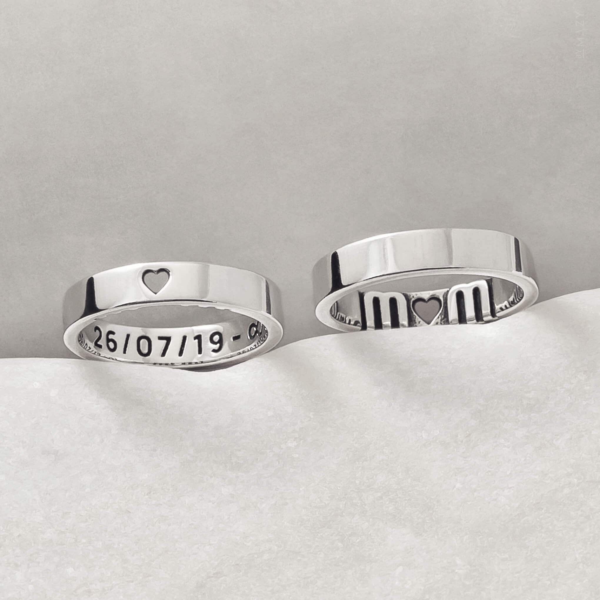 Promise ring with initials deals