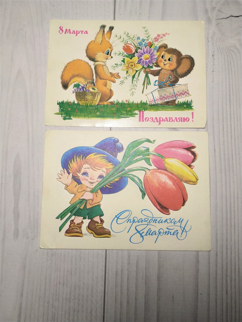 Vintage postcard Kids postcard Childrens postcard Kids Etsy