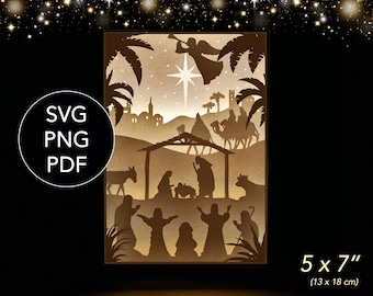 Download Nativity 3d Svg Etsy