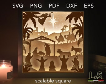 Download Nativity 3d Svg Etsy