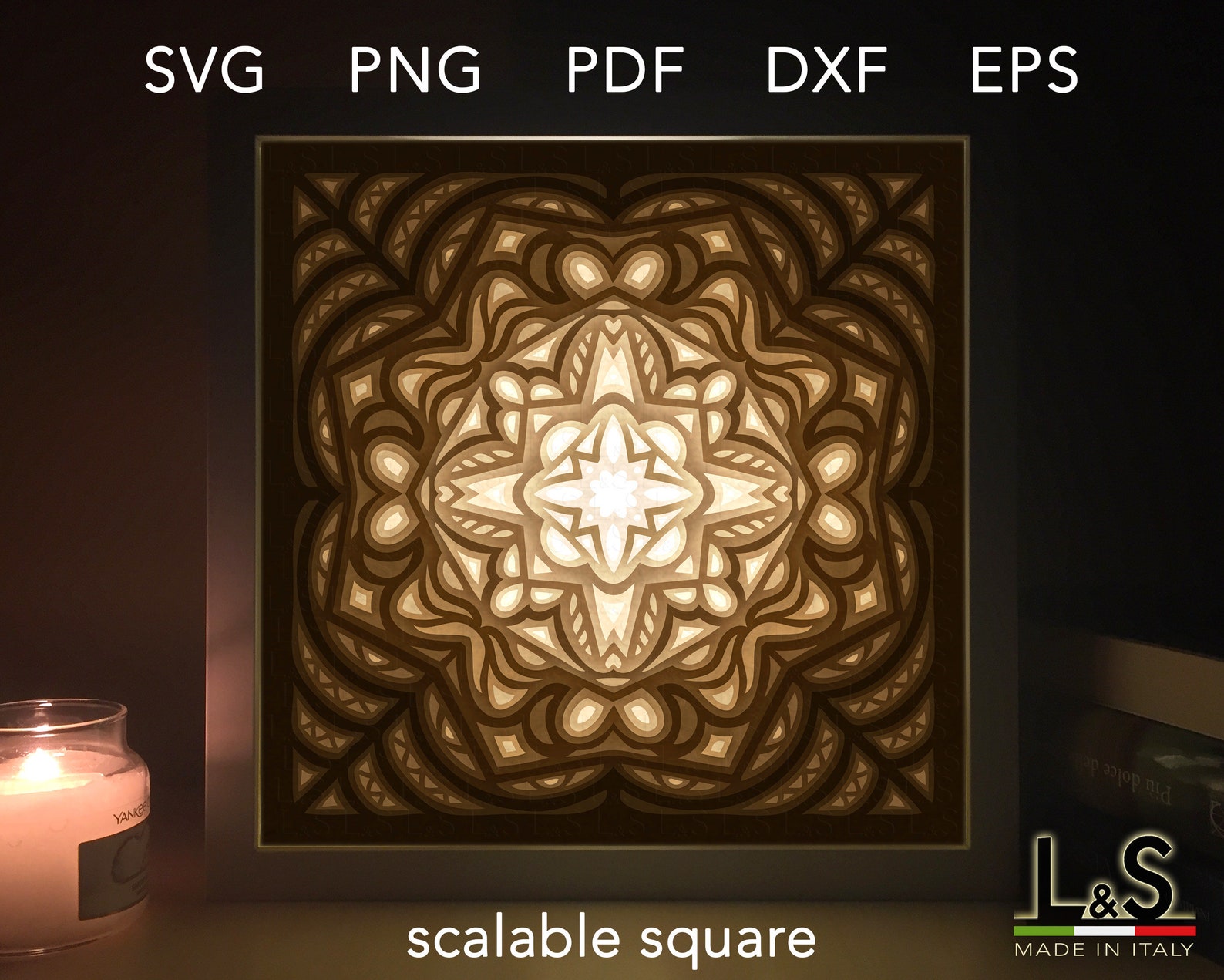 Free Free 247 Layered Mandala Shadow Box SVG PNG EPS DXF File