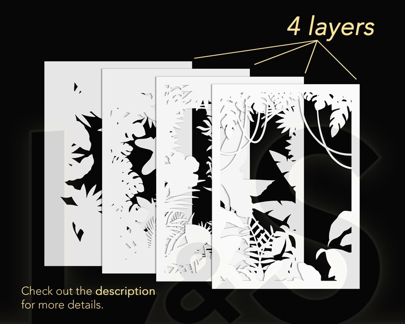 Layered Butterfly Shadowbox Svg Spring Shadow Box Design - Etsy