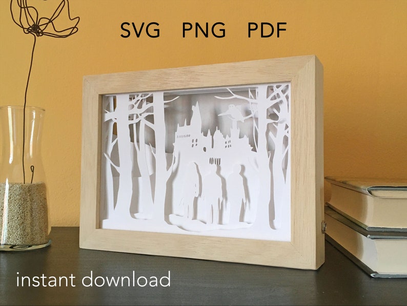 Download Wizards SVG Shadow Box Art 3D Layered SVG file for Cricut ...