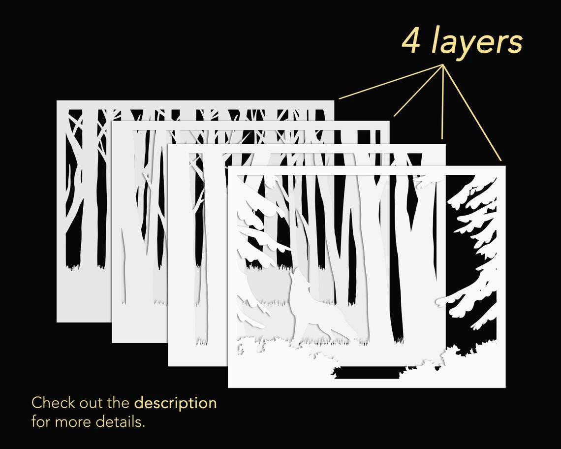 Free Free 3D Layered Wolf Svg 155 SVG PNG EPS DXF File