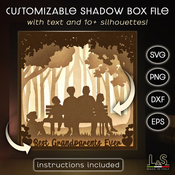 Customizable Grandparents Svg Shadow Box Template, Personalized Shadowbox, Lightbox Svg, Grandparents Day Craft Printable, Paper Light Box Customizable Grandparents Svg Shadow Box Template, Personalized Shadowbox, Lightbox Svg, Grandparents Day Craft Printable, Paper Light Box